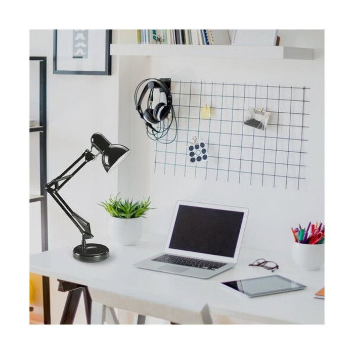 RABALUX RAB-4178 Lámpara de Mesa Samson 49cm Altura, Brazo y Casquillo Regulables, Verde, Metal, 1xE27, Max 60W, IP20