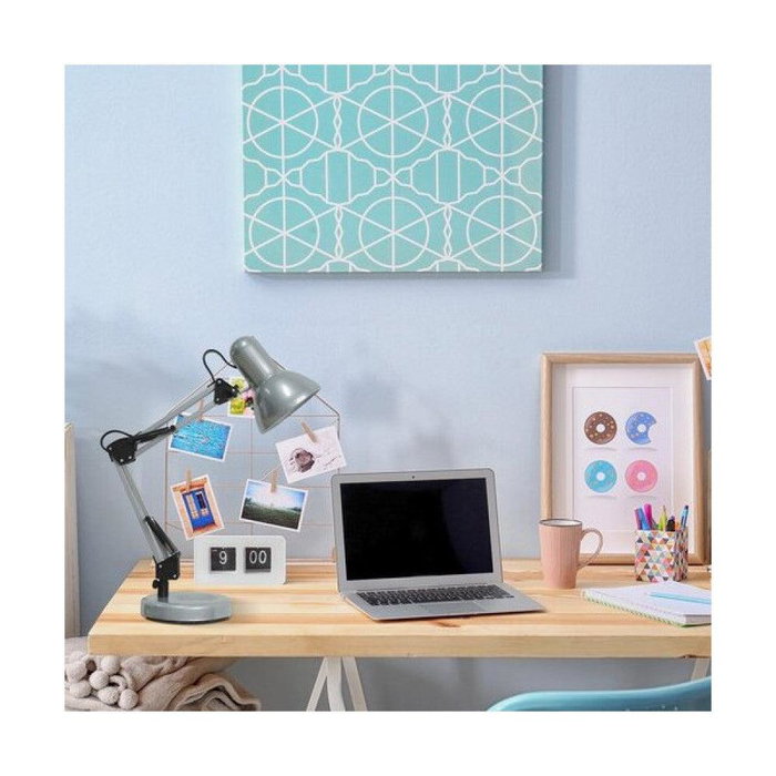 RABALUX RAB-4178 Lámpara de Mesa Samson 49cm Altura, Brazo y Casquillo Regulables, Verde, Metal, 1xE27, Max 60W, IP20