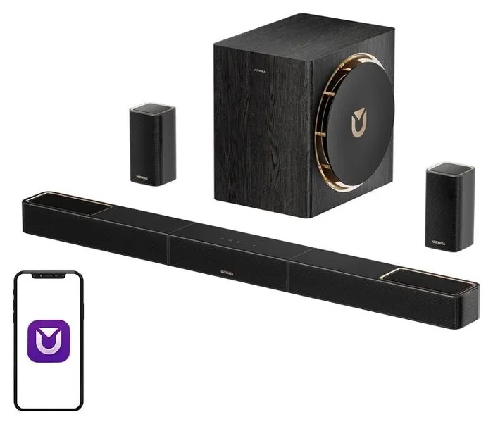 Ultimea Skywave X50 Sistema de Sonido 5.1.4 con Dolby Atmos, HDMI, USB, Bluetooth 760W