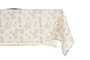 DKD Home Decor Mantel Tradicional Ivy&daisy 2022 Verde Beige Algodón 150x150cm Set de 5 (2 Unidades)