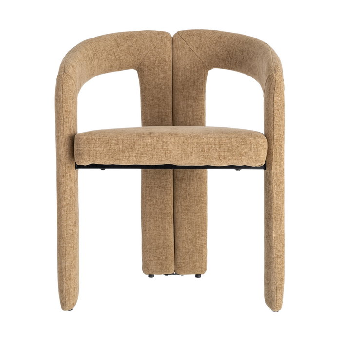 Silla Brazos Beige Tejido Contract 60 X 50 X 76,50 cm (Set de 2)