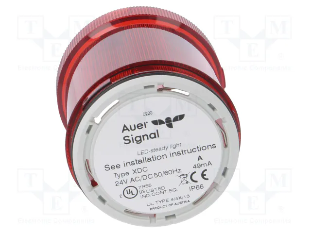 AUER SIGNAL Eco Modul 70 Señalizador Luminoso Rojo LED 24VDC
