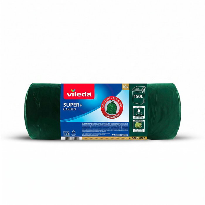 Vileda Bolsa de basura Super+ Garden 150 L (90 x 110 cm) 10 uds Vileda Bolsa de basura Super+ Garden 150 L (90 x 110 cm) 10 uds