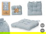 Giftdecor Set 2 Cojines Silla Azul 40x40 cm (Set de 6)