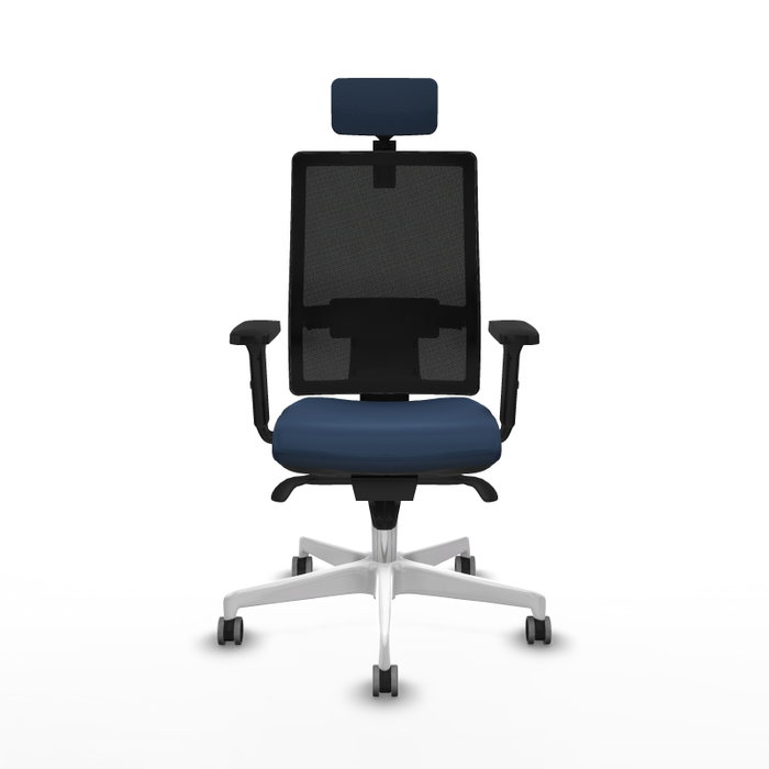 PIQUERAS Y CRESPO Silla de oficina Horna con mecanismo Sincro, Azul marino y Negro PIQUERAS Y CRESPO Silla de oficina Horna con mecanismo Sincro, Azul marino y Negro