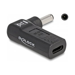 DeLOCK Adaptador USB Type-C hembra a Dell 4,5 x 3,0 mm macho 90°