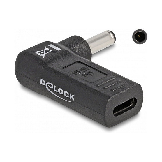 DeLOCK Adaptador para cable de carga USB Type-C™ a Dell 4,5 x 3,0 mm 90° DeLOCK Adaptador para cable de carga USB Type-C™ a Dell 4,5 x 3,0 mm 90°
