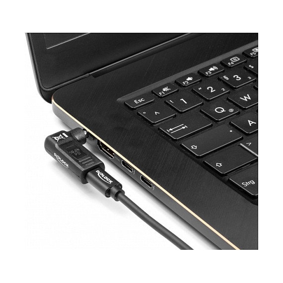 DeLOCK Adaptador USB Type-C hembra a Dell 4,5 x 3,0 mm macho 90°