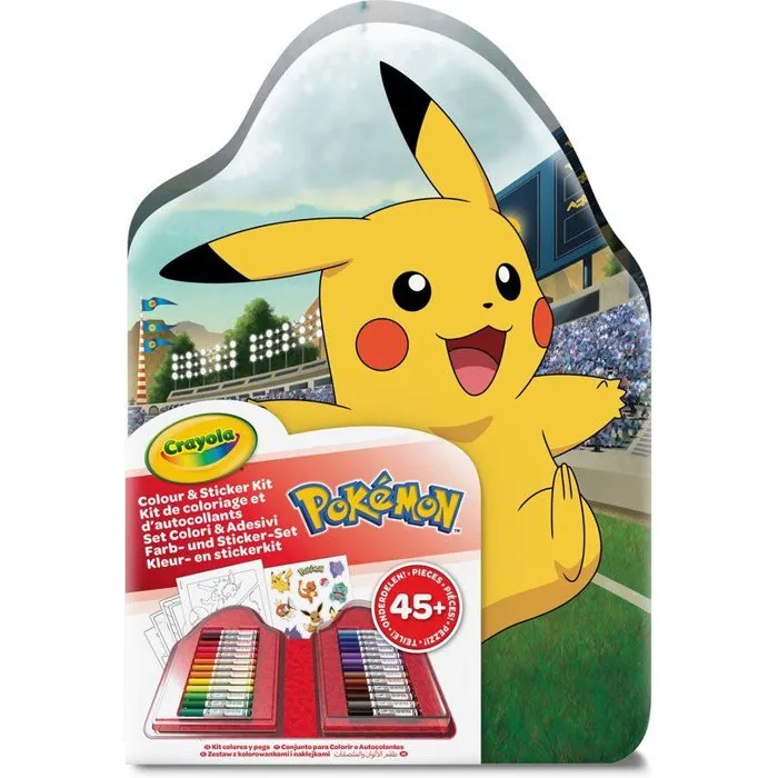 CRAYOLA Maletín 45 Piezas Pokemon