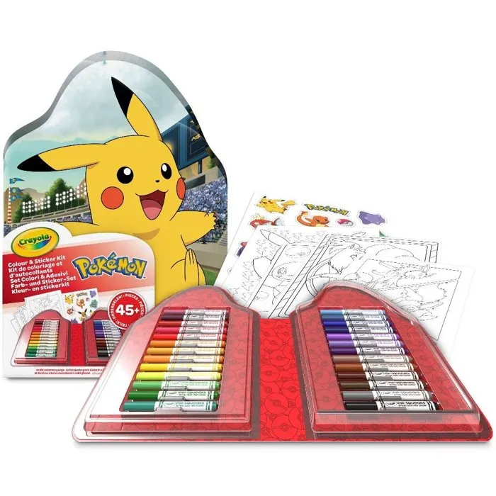 CRAYOLA Maletín 45 Piezas Pokemon