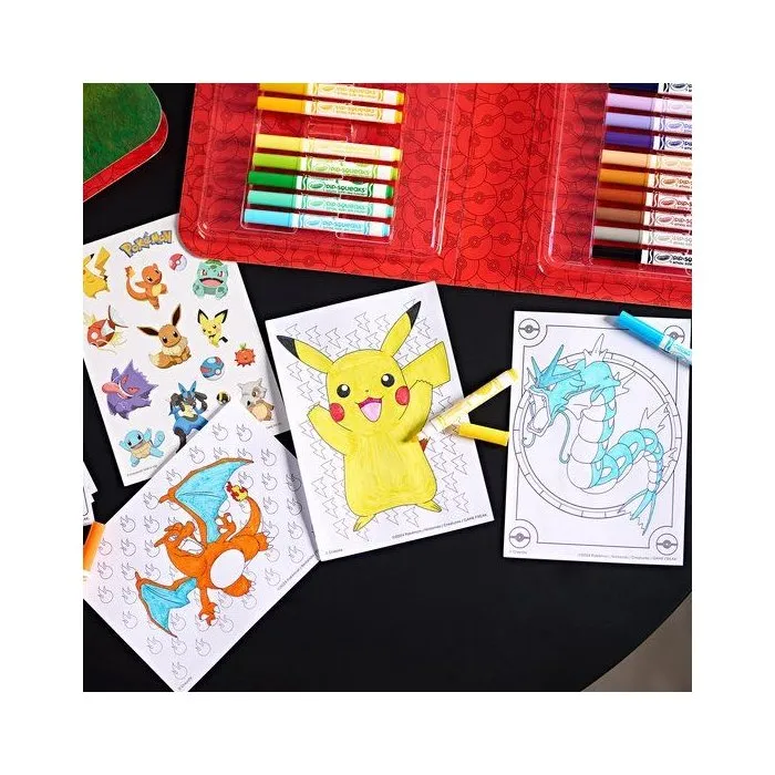 CRAYOLA Maletín 45 Piezas Pokemon