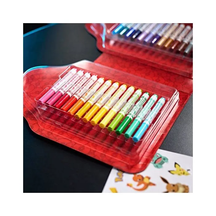 CRAYOLA Maletín 45 Piezas Pokemon