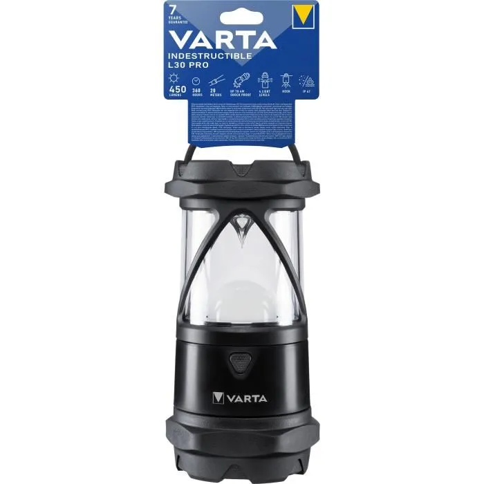 Linterna-VARTA-Indestructible L30 Pro-450lm-Garantía 7 años-Resistente a golpes (4m)-IP67-Actividades extremas-Camping