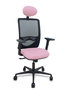 Piqueras y Crespo Silla Zulema con Mecanismo Sincro, Brazos 2D y Asiento Rosa