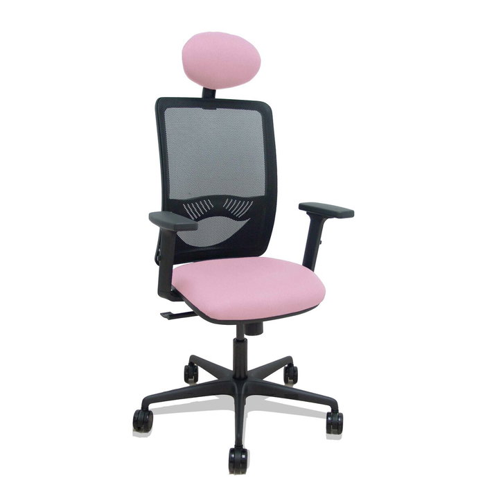 Piqueras y Crespo Silla Zulema con Mecanismo Sincro, Brazos 2D y Asiento Rosa