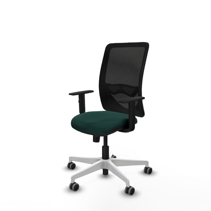 PIQUERAS Y CRESPO Silla de oficina Zulema con mecanismo Sincro, Verde botella y Negro PIQUERAS Y CRESPO Silla de oficina Zulema con mecanismo Sincro, Verde botella y Negro