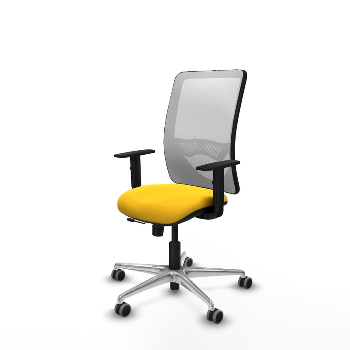 PIQUERAS Y CRESPO Silla de oficina Zulema Amarillo y Blanco