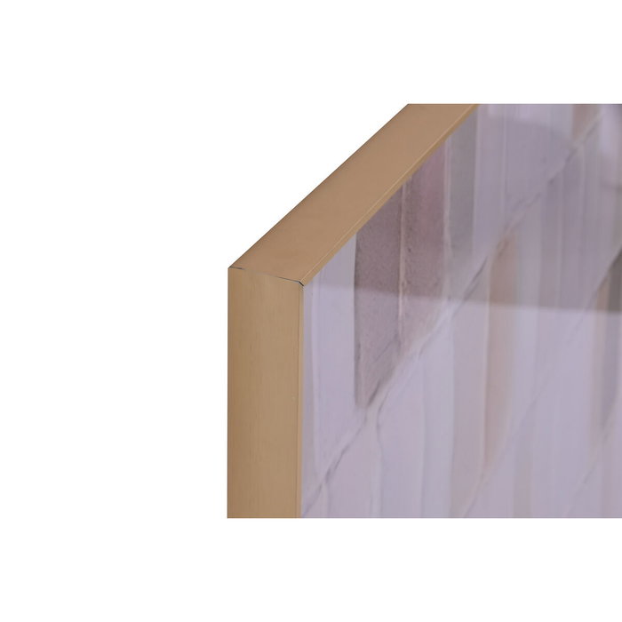 DKD Home Decor Set de 2 Cuadros Abstractos Beige 80x120 cm