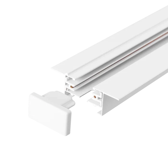 HO / Carril Monofásico Empotrable para Focos LED 2M Blanco HO-218000CARRIL-2M-EM
