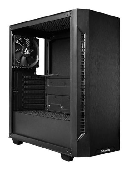 Chieftec AS-01B-OP Caja Torre Media ATX, Mini ITX, mATX, Negro, 2 USB 3.2, 7 Ranuras, Ventilador 120mm