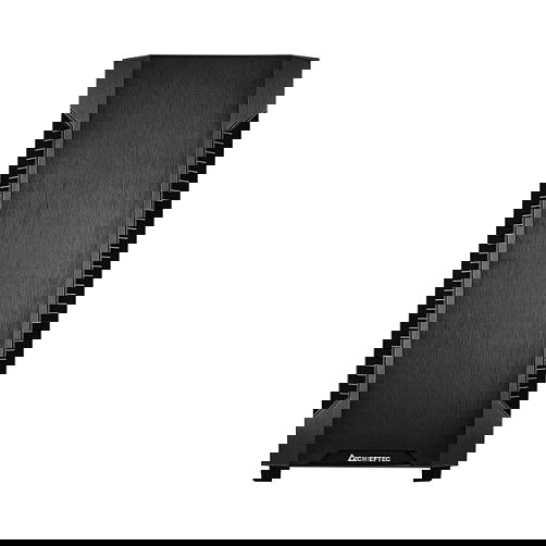 Chieftec Caja de PC ATX Midi-Tower Elox Serie AS-01B-OP, color negro opaco