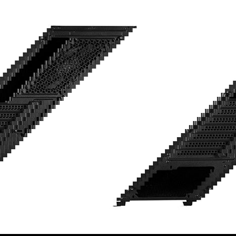 Chieftec Caja de PC ATX Midi-Tower Elox Serie AS-01B-OP, color negro opaco