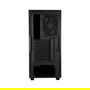 Chieftec Caja de PC ATX Midi-Tower Elox Serie AS-01B-OP, color negro opaco