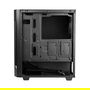 Chieftec Caja de PC ATX Midi-Tower Elox Serie AS-01B-OP, color negro opaco