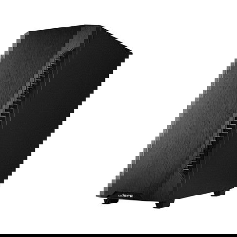 Chieftec Caja de PC ATX Midi-Tower Elox Serie AS-01B-OP, color negro opaco