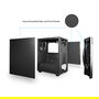 Chieftec Caja de PC ATX Midi-Tower Elox Serie AS-01B-OP, color negro opaco