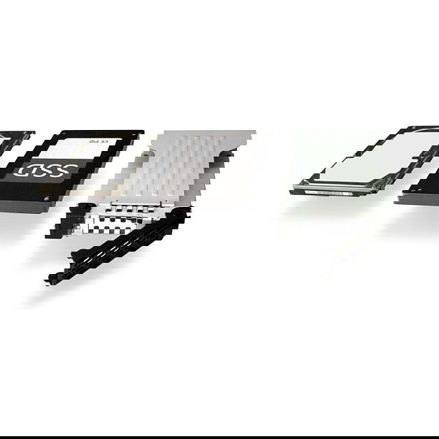 Icy Dock MB991TRAY-B Träger für Speicherlaufwerk - Caddy de almacenamiento de 6.4 cm (2.5") - Negro, Plata, SECC