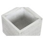 DKD Home Decor Set de 4 Maceteros de Magnesia Gris