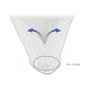 DeLOCK 20699 Funda trenzada con cierre automático, 2 m x 16 mm, Blanco