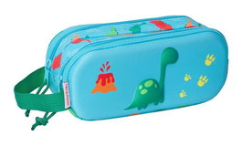 Safta Portatodo Doble 3D Dino 21x8x6cm
