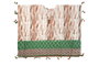 DKD Home Decor Kaftan Mediterraneo Marron Verde Algodon 180 x 90 cm (4 Unidades)