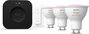 Philips Hue White and Color Ambiance Starter Kit con 3 bombillas GU10, Bridge Pro e interruptor