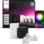 Philips Hue White and Color Ambiance Starter Kit con 3 bombillas GU10, Bridge Pro e interruptor