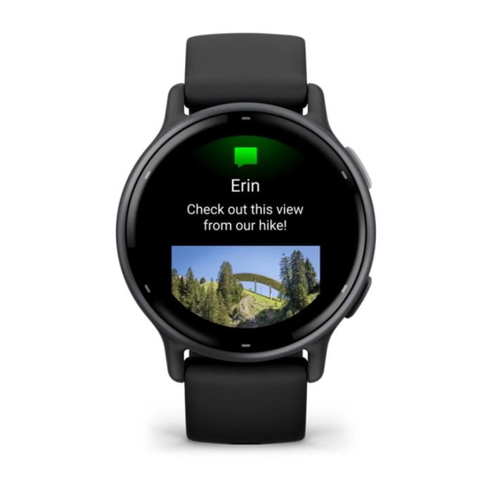 Garmin Vivoactive 5 Smartwatch Deportivo Redondo Negro, Pantalla AMOLED 1.2", GPS, NFC, Resistente al Agua 5 ATM, Monitor Cardíaco, Batería 11 Días, Compatible iOS y Android