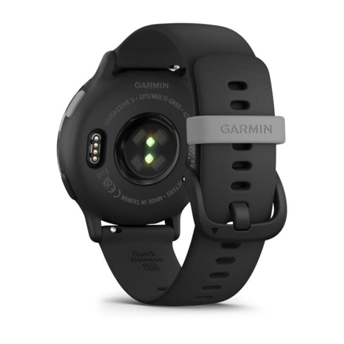 Garmin Vivoactive 5 Smartwatch Deportivo Redondo Negro, Pantalla AMOLED 1.2", GPS, NFC, Resistente al Agua 5 ATM, Monitor Cardíaco, Batería 11 Días, Compatible iOS y Android