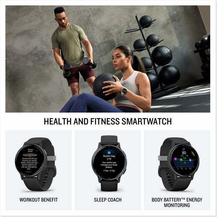 Garmin Vivoactive 5 Smartwatch 010-02862-10 - Color Slate/Black con Funciones Avanzadas de Salud y Actividad Garmin Vivoactive 5 Smartwatch 010-02862-10 - Color Slate/Black con Funciones Avanzadas de Salud y Actividad