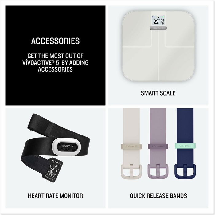 Garmin Vivoactive 5 Smartwatch 010-02862-10 - Color Slate/Black con Funciones Avanzadas de Salud y Actividad Garmin Vivoactive 5 Smartwatch 010-02862-10 - Color Slate/Black con Funciones Avanzadas de Salud y Actividad
