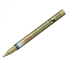 Pentel MSP10 Marcador Permanente Oro Punta Fina (Pack de 12)