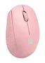 Natec STORK Ratón Inalámbrico Óptico Ambidiestro para Hogar Bluetooth + USB Tipo-A, 1600 DPI, 2.4 GHz, 3 Niveles DPI, Rosa