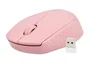 Natec STORK Ratón Inalámbrico Óptico Ambidiestro para Hogar Bluetooth + USB Tipo-A, 1600 DPI, 2.4 GHz, 3 Niveles DPI, Rosa