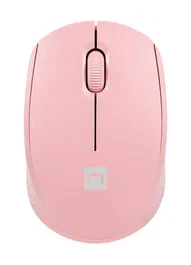 Natec STORK Ratón Inalámbrico Óptico Ambidiestro para Hogar Bluetooth + USB Tipo-A, 1600 DPI, 2.4 GHz, 3 Niveles DPI, Rosa