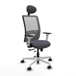 PIQUERAS Y CRESPO Silla de oficina Zulema Gris con mecanismo Sincro/Traslack