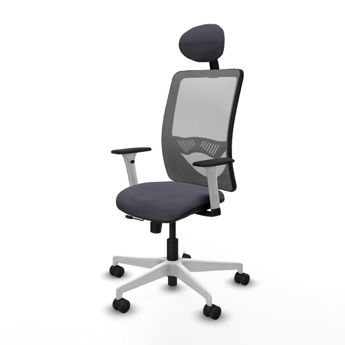 PIQUERAS Y CRESPO Silla de oficina Zulema Gris con mecanismo Sincro/Traslack