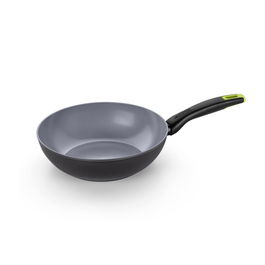 Sartén Wok Monix M261232 Gris Aluminio Ø 28 cm