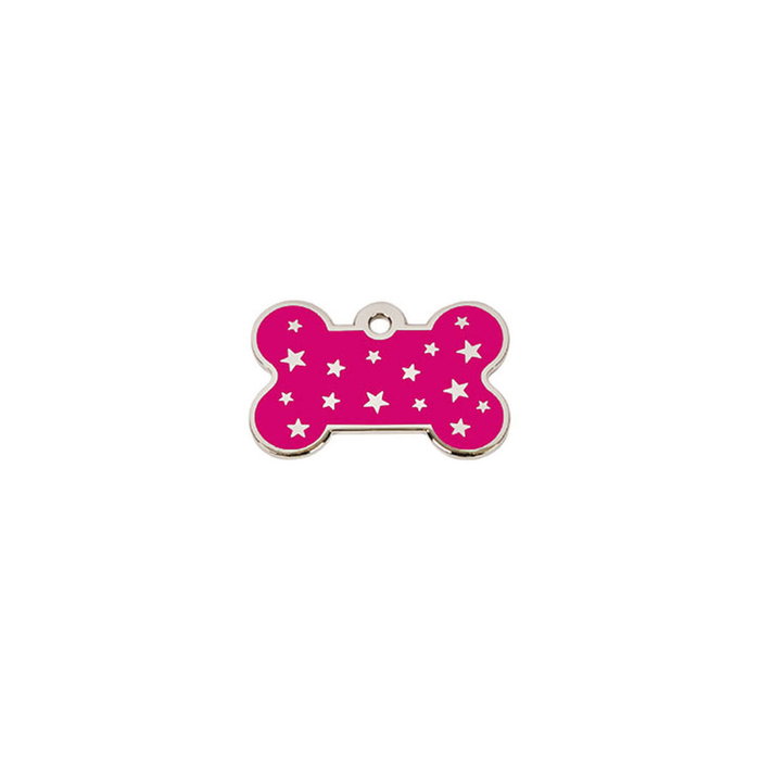 Placa identificativa para collar Imarc PetScribe Passion Rosa Plata Placa identificativa para collar Imarc PetScribe Passion Rosa Plata