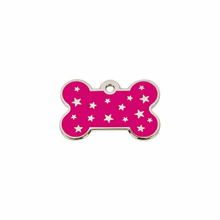 Placa identificativa para collar Imarc PetScribe Passion Rosa Plata Placa identificativa para collar Imarc PetScribe Passion Rosa Plata